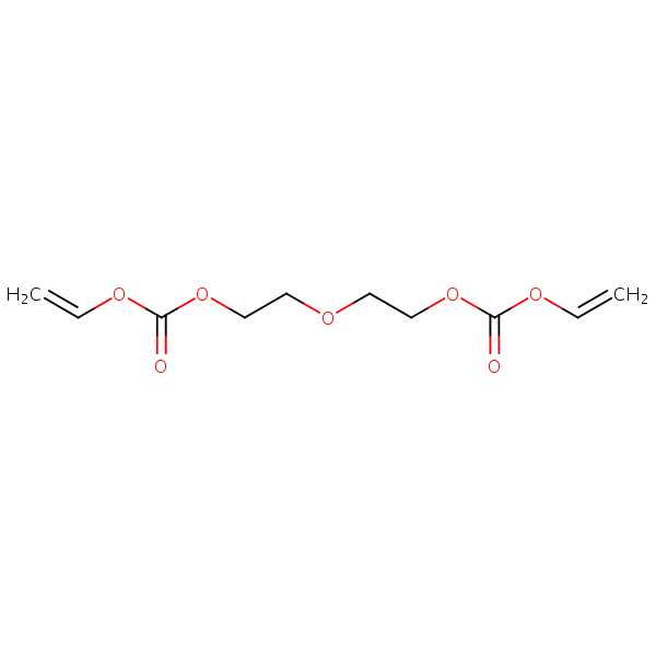 Vinyl 9-oxo-2,5,8,10-tetraoxadodec-11-enoate structural formula