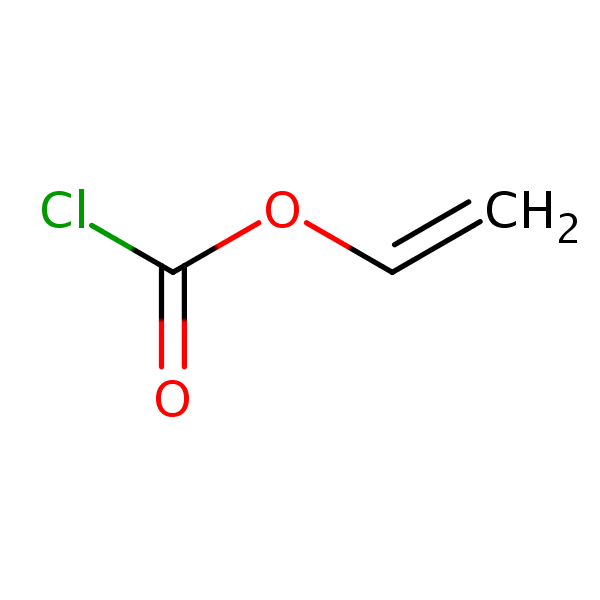 Vinyl chloroformate structural formula