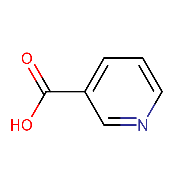 Vitamin B3 (Niacin) structural formula