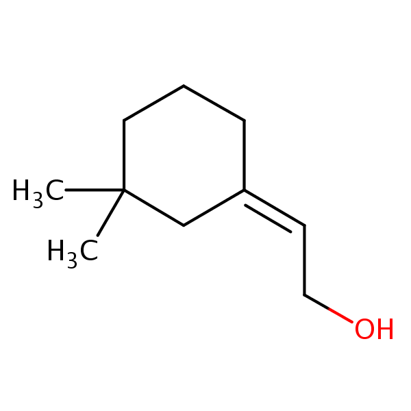(Z)-2-(3,3-Dimethylcyclohexylidene)ethanol structural formula