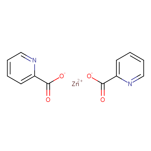 Zinc picolinate structural formula