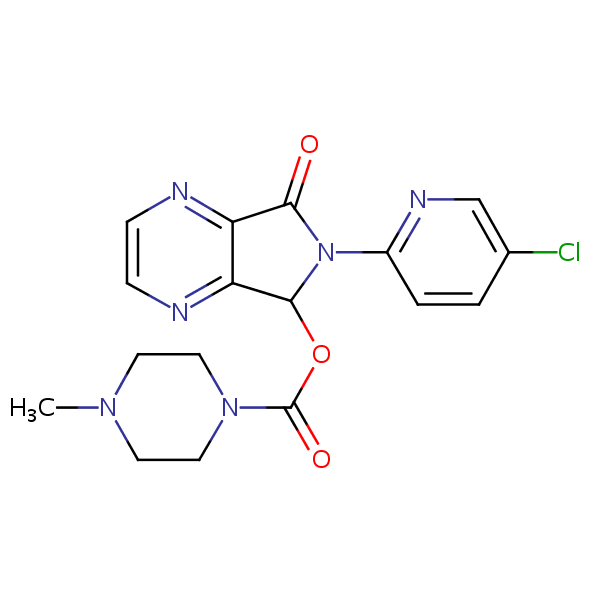 Zopiclone structural formula