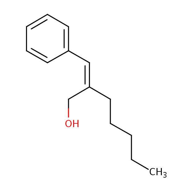 alpha-Amylcinnamyl alcohol structural formula