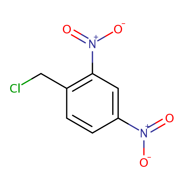 alpha-Chloro-2,4-dinitrotoluene structural formula
