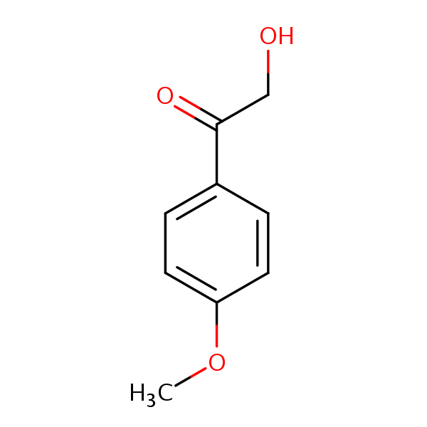 alpha-Hydroxy-4’-methoxyacetophenone structural formula