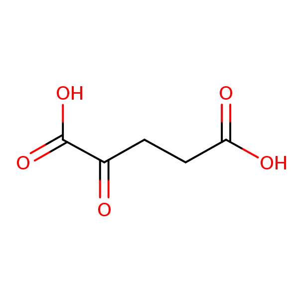 alpha-Ketoglutaric acid structural formula
