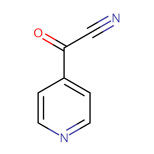 alpha-Oxopyridine-4-acetonitrile structural formula