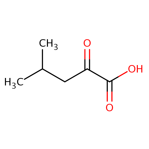 .alpha.-Ketoisocaproic acid structural formula