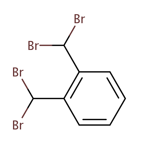 alpha,alpha,alpha’,alpha’-Tetrabromo-o-xylene structural formula