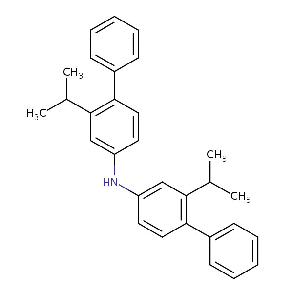ar’-Isopropyl-N-(ar’-isopropyl(1,1’-biphenyl)-4-yl)(1,1’-biphenyl)-4-amine structural formula