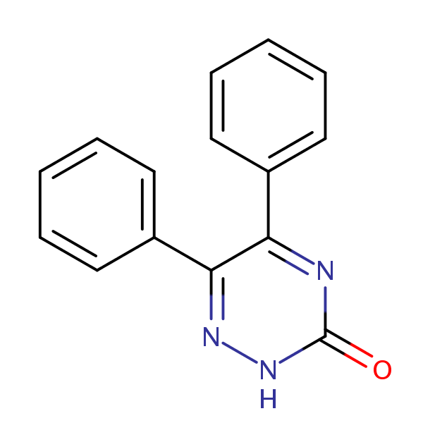 as-Triazin-3-ol, 5,6-diphenyl- structural formula