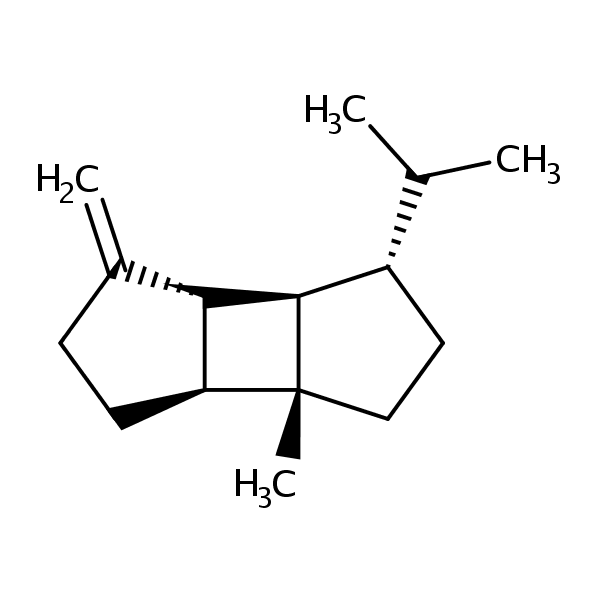 (-)-beta-bourbonene structural formula
