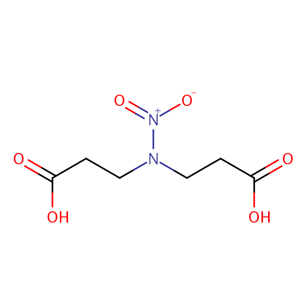 .beta.-Alanine, N-(2-carboxyethyl)-N-nitro- structural formula