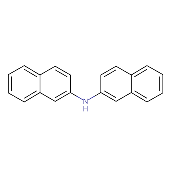 beta,beta’-Dinaphthylamine structural formula