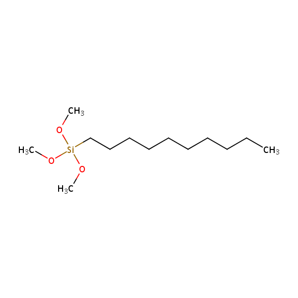 decyltrimethoxysilane structural formula