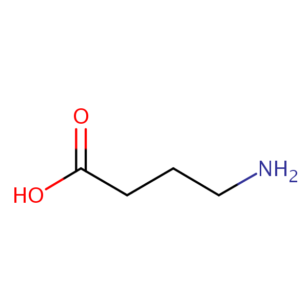 gamma-Aminobutyric Acid (GABA) structural formula