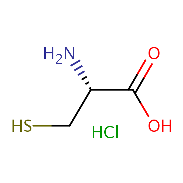 l-Cysteine hydrochloride structural formula