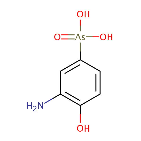 m-Arsanilic acid, 4-hydroxy- structural formula