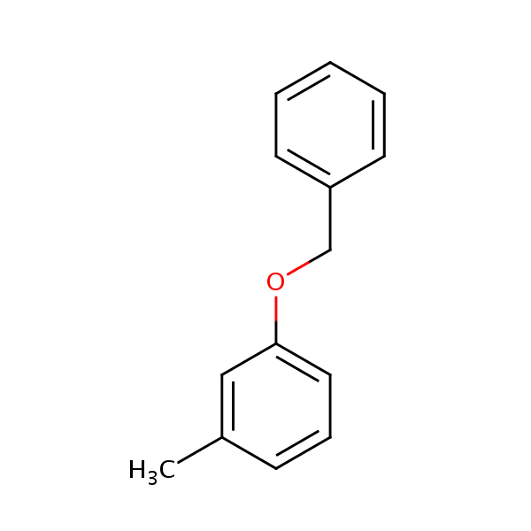 m-(Benzyloxy)toluene structural formula