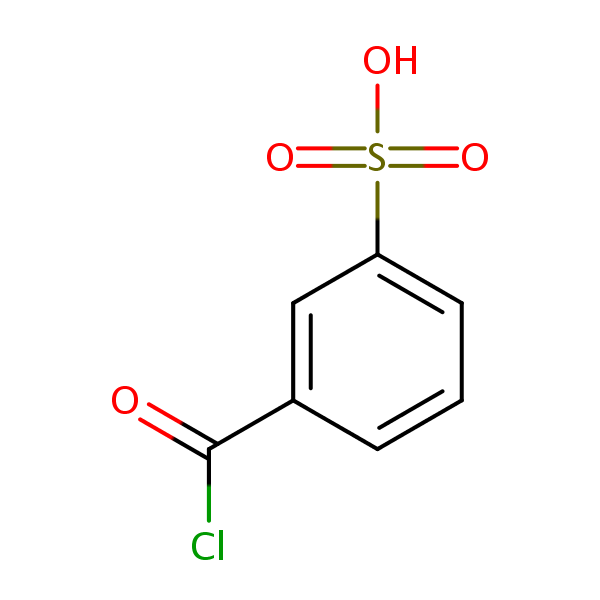 m-(Chlorocarbonyl)benzenesulphonic acid structural formula