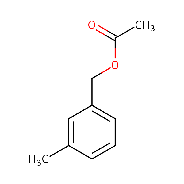 m-Methylbenzyl acetate structural formula