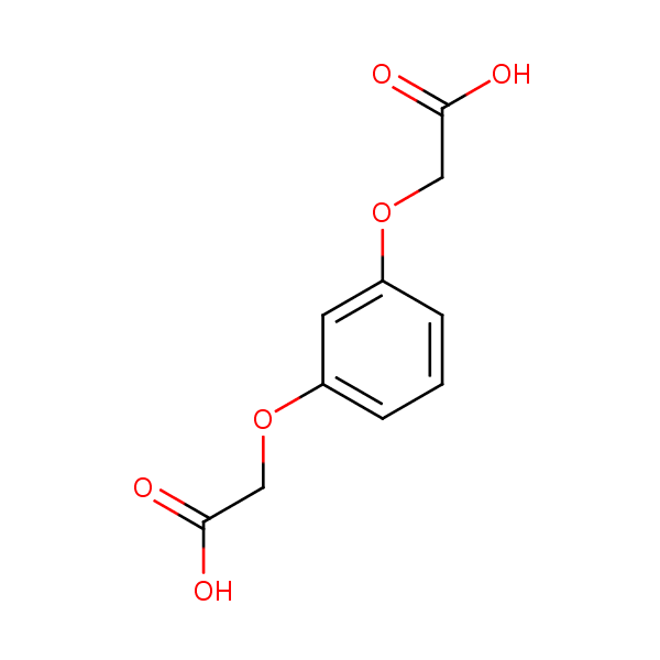 m-Phenylenedioxydi(acetic acid) structural formula