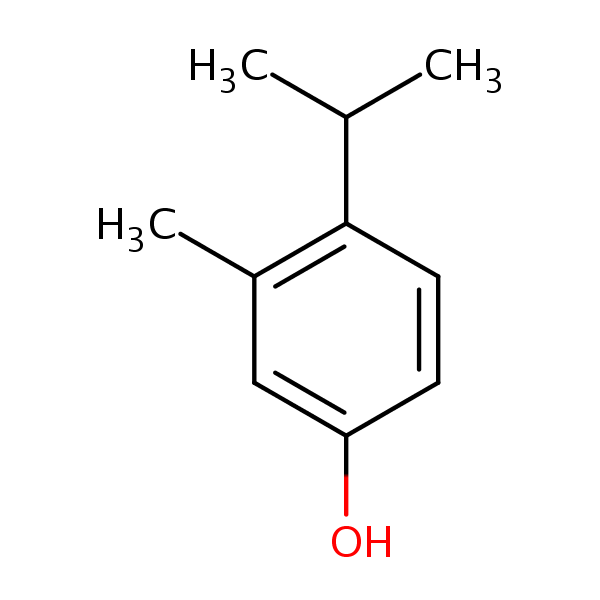 o-Cymen-5y-ol structural formula