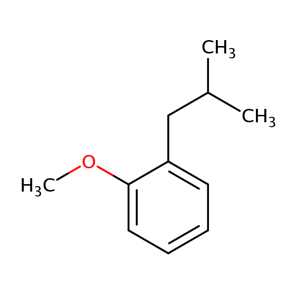 o-Isobutylanisole structural formula