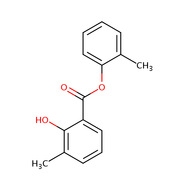 o-Tolyl 3-methylsalicylate structural formula