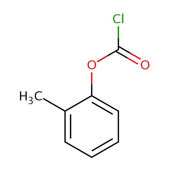 o-Tolyl chloroformate structural formula