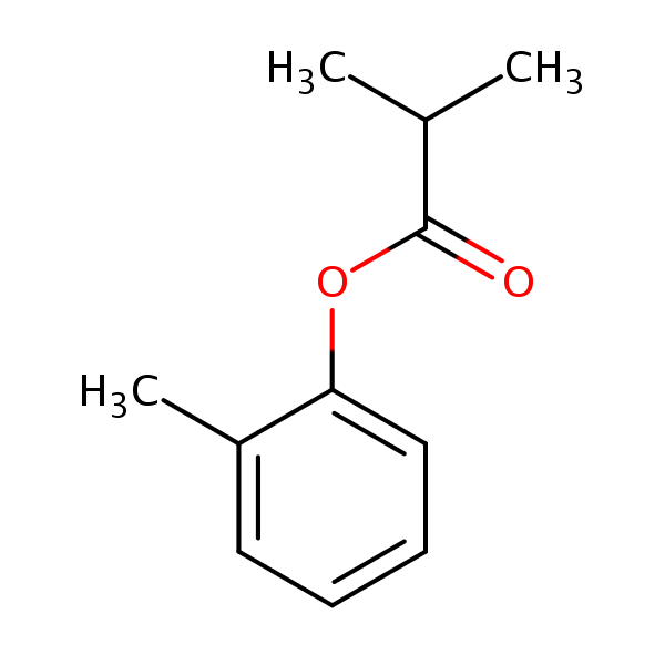 o-Tolyl isobutyrate structural formula