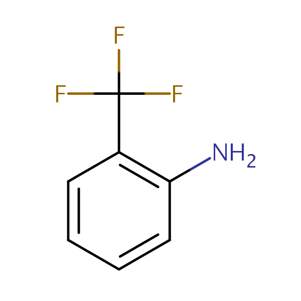 o-(Trifluoromethyl)aniline structural formula