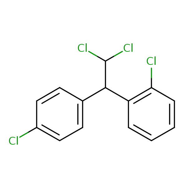 o,p’-DDD structural formula