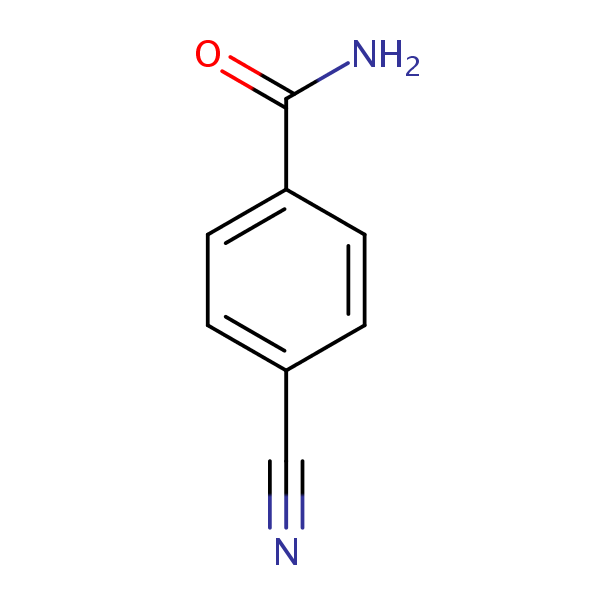 p-Cyanobenzamide structural formula