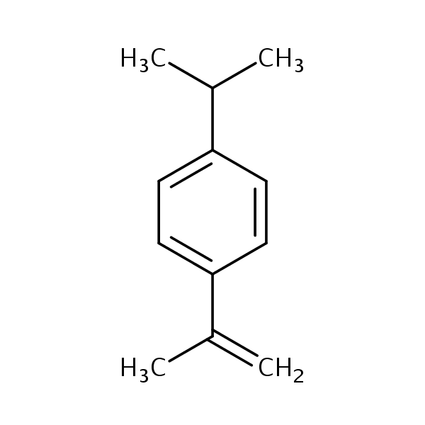 p-Isopropyl-alpha-methylstyrene structural formula