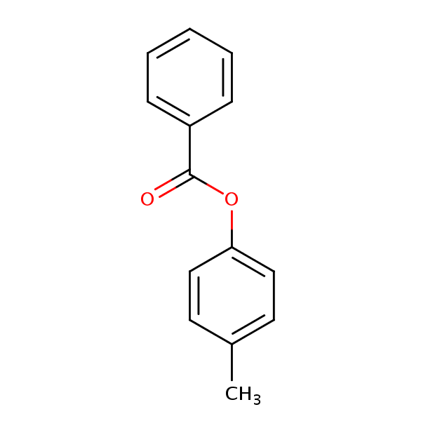 p-Tolyl benzoate structural formula