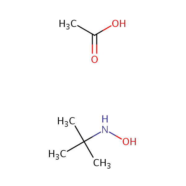 tert-Butylhydroxylamine acetate structural formula