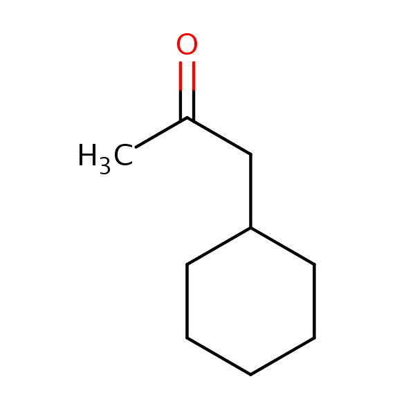 2-Propanone, 1-cyclohexyl- structural formula.