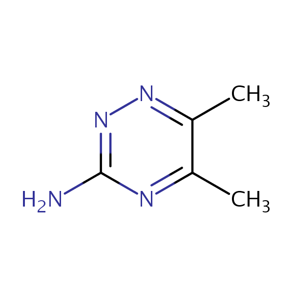 3-Amino-5,6-dimethyl-1,2,4-triazine structural formula 