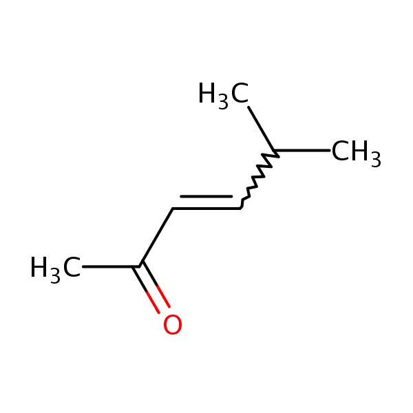 3-Hexen-2-one, 5-methyl- structural formula.