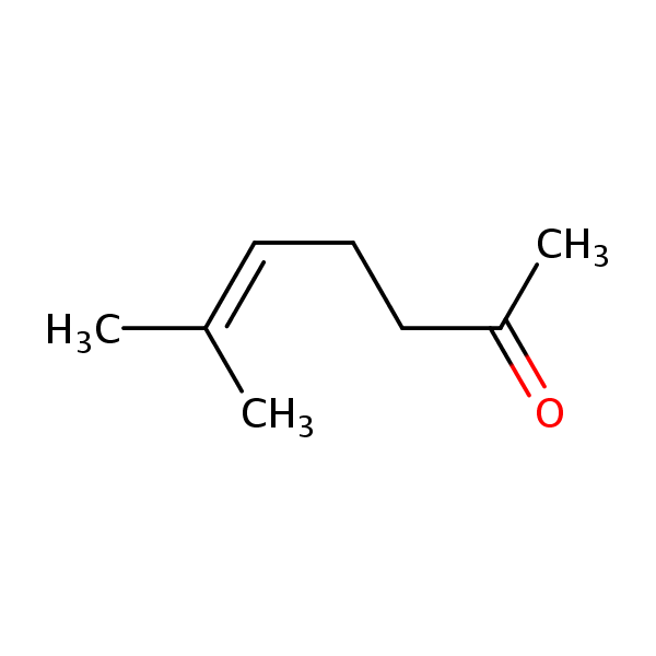 6-Methyl-5-hepten-2-one structural formula