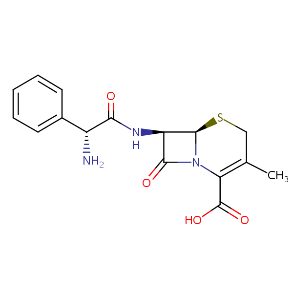 Cephalexin structural formula
