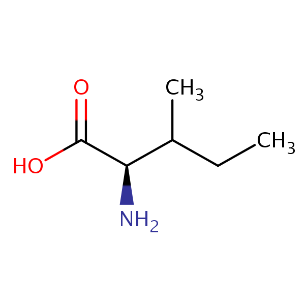 D-Isoleucine structural formula