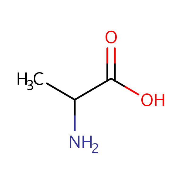 DL-Alanine structural formula
