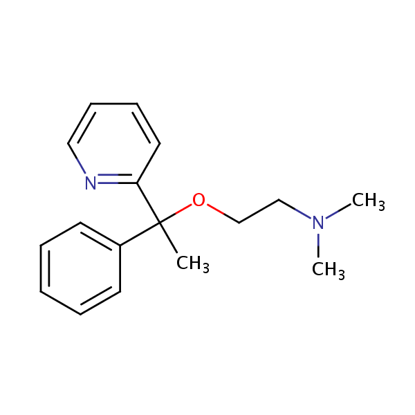 Doxylamine structural formula
