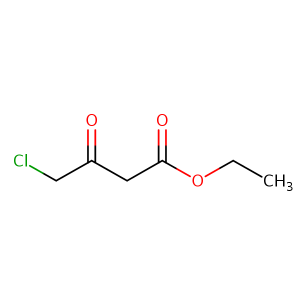 Ethyl 4-chloro-3-oxobutanoate structural formula.