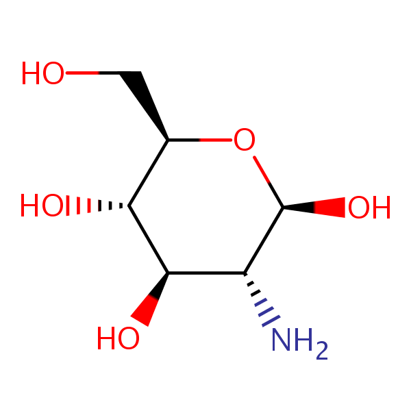 Glucosamine structural formula