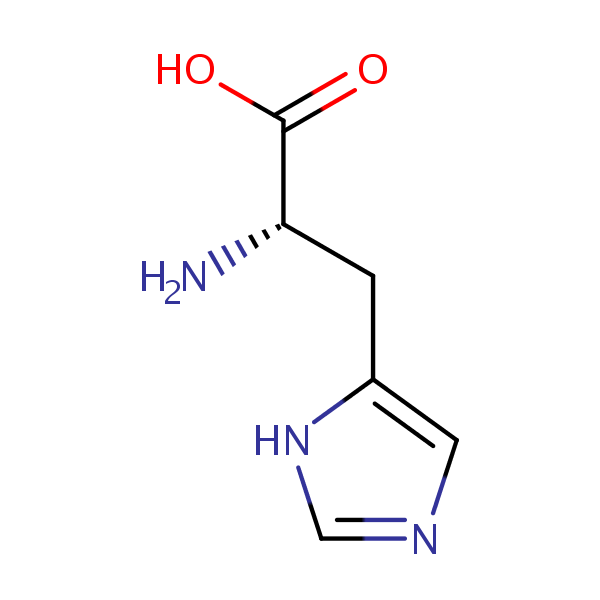 Histidine structural formula