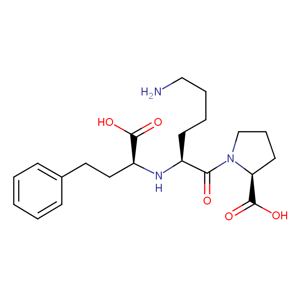 Lisinopril structural formula