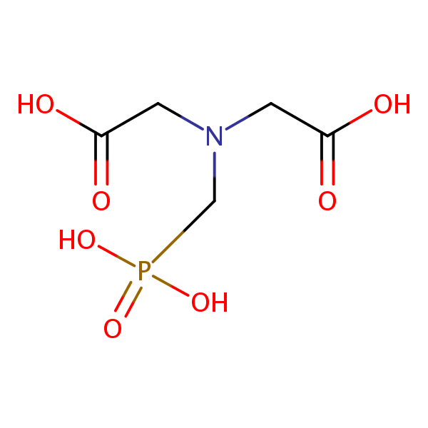 Phosphonomethyliminodiacetic Acid structural formula